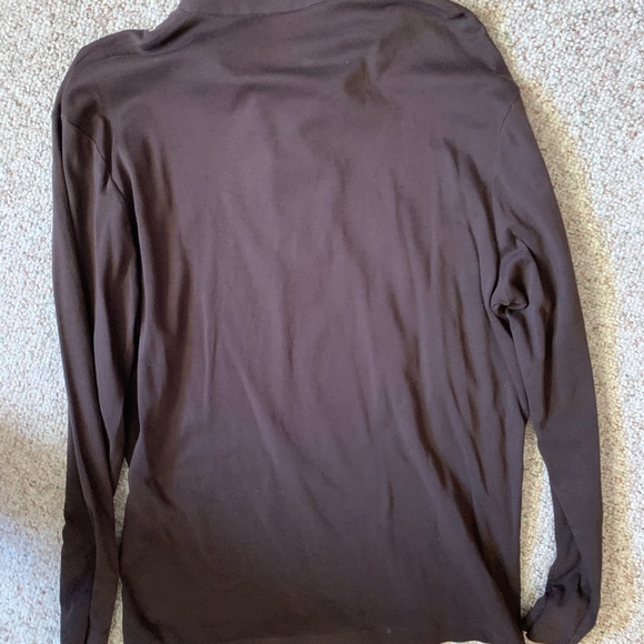 Calvin Klein Half Zip Sweater Brown Size Large - Picture 4 of 5